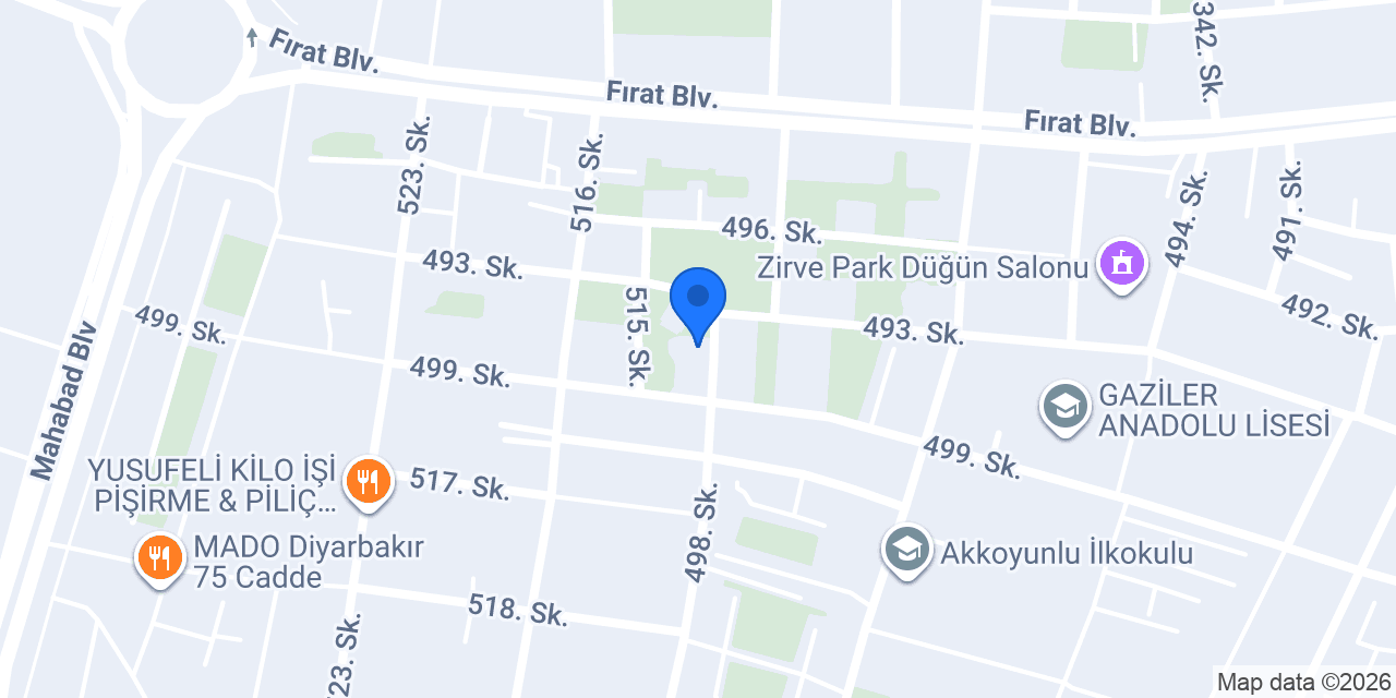 DİYARBAKIR KURYE konumu