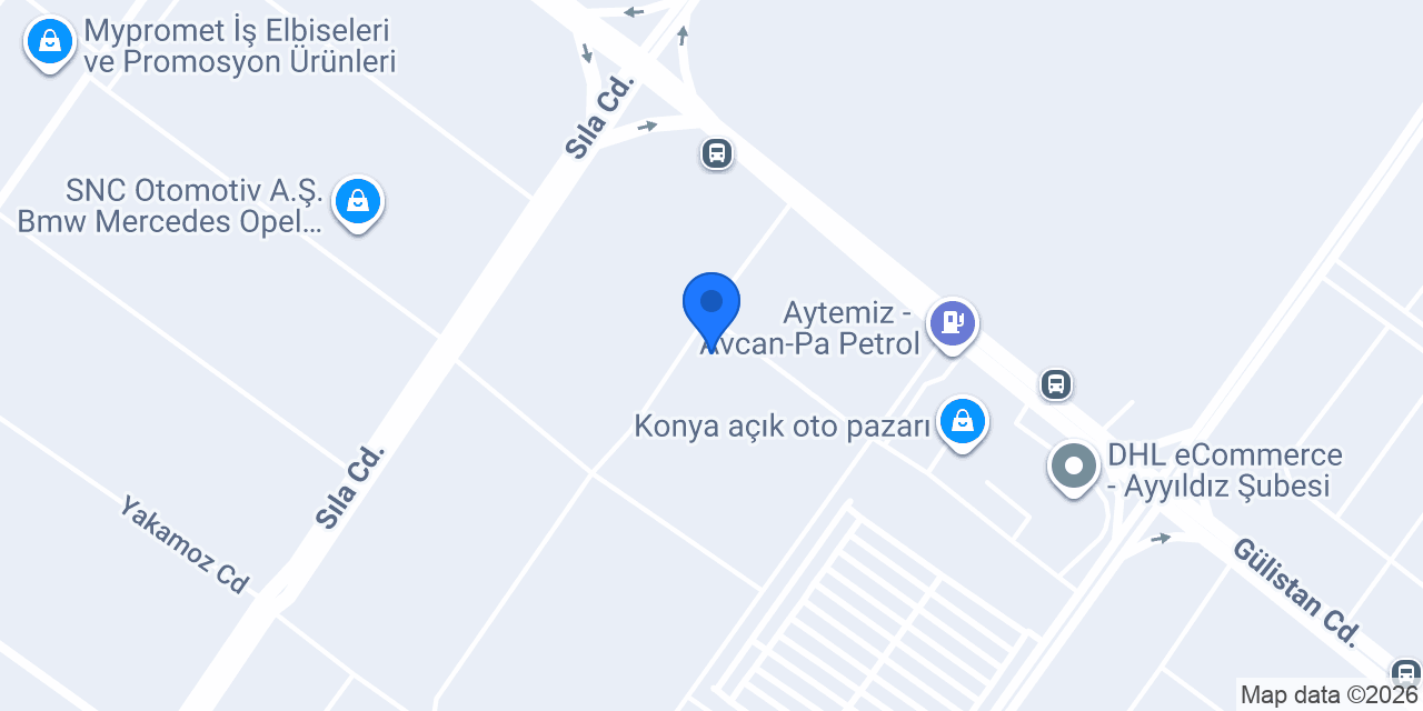 Yıler Otomotiv konumu