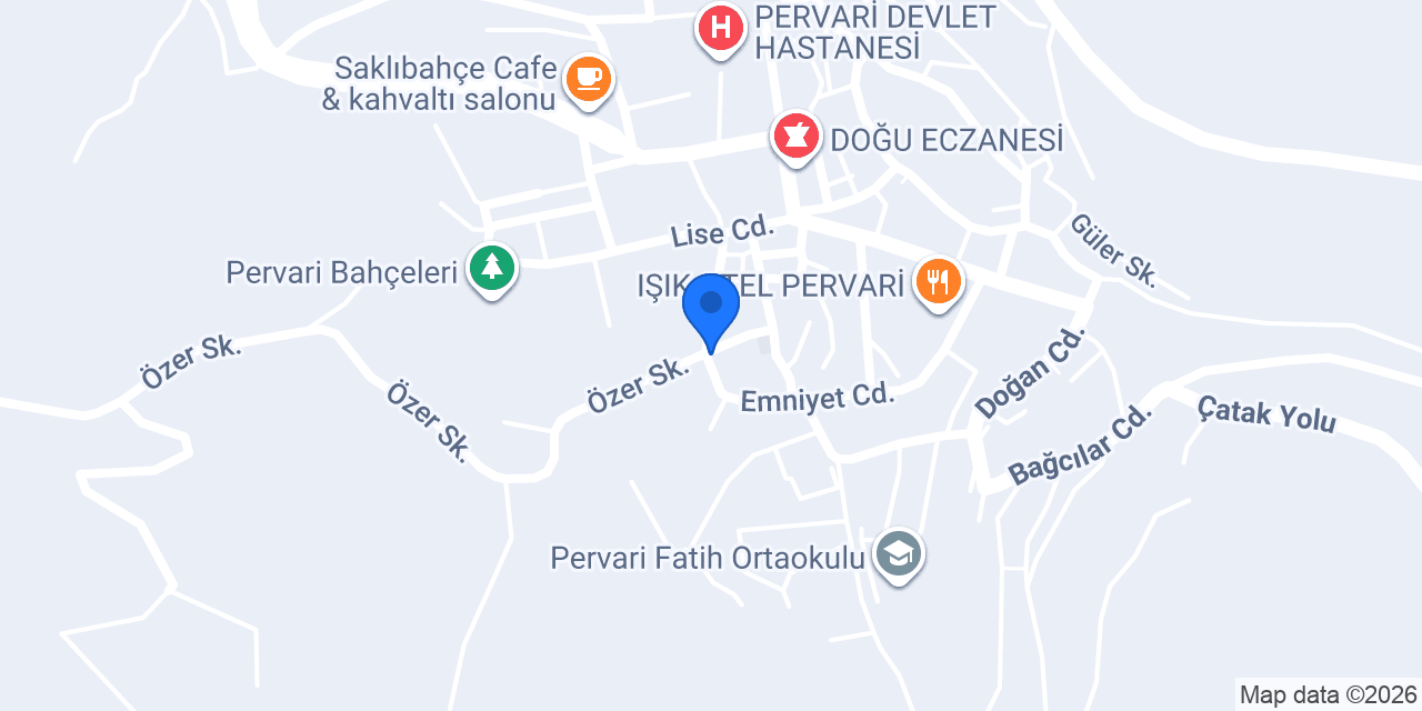 Pervari Gürzova Balı konumu