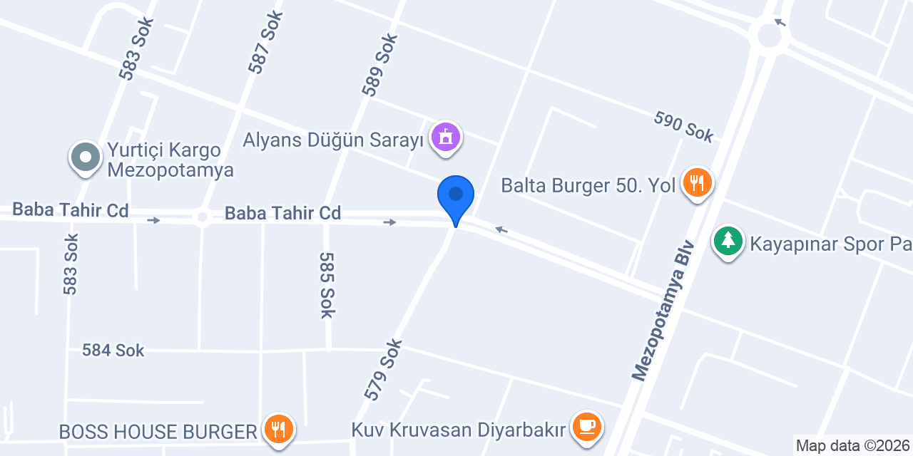 PASTA VERA DİYARBAKIR konumu