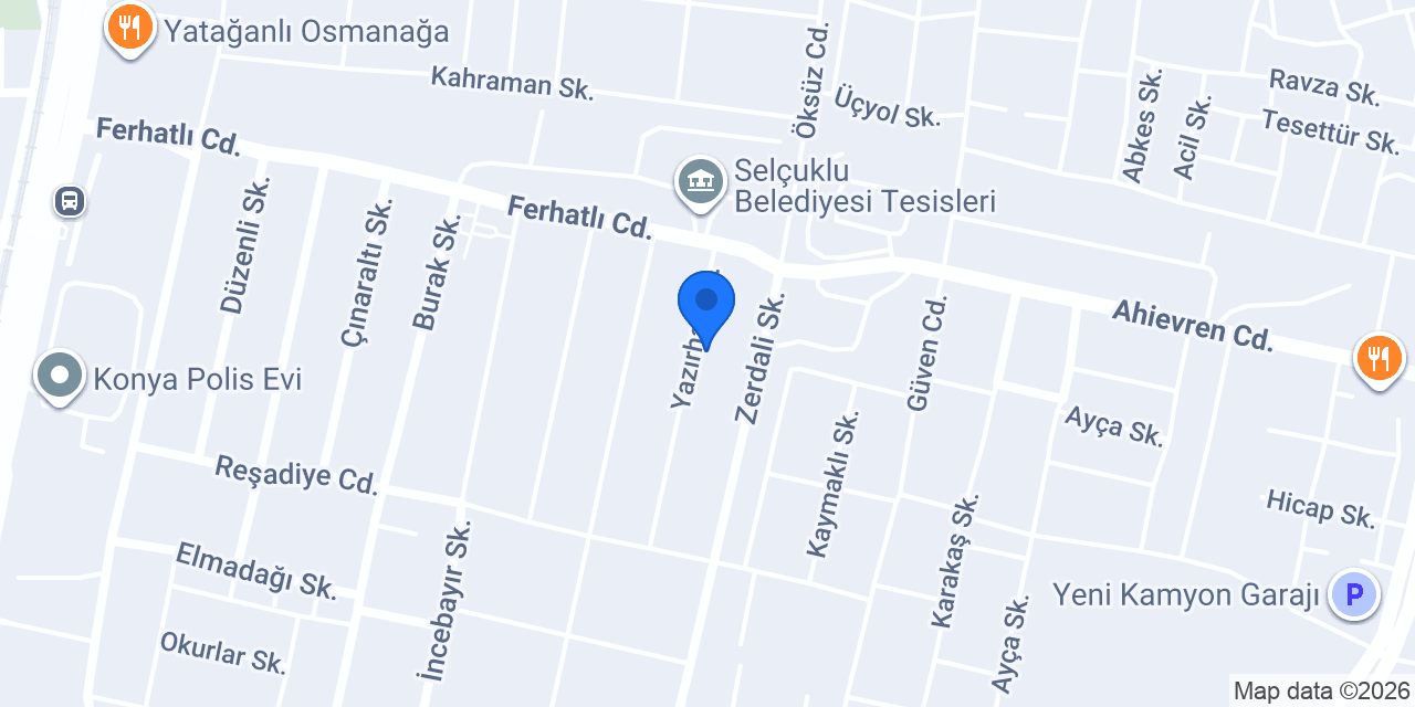 Tarhanlar Yedek Parça konumu