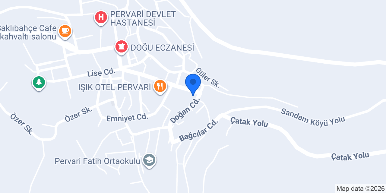 HASHİR Pervari Balı konumu
