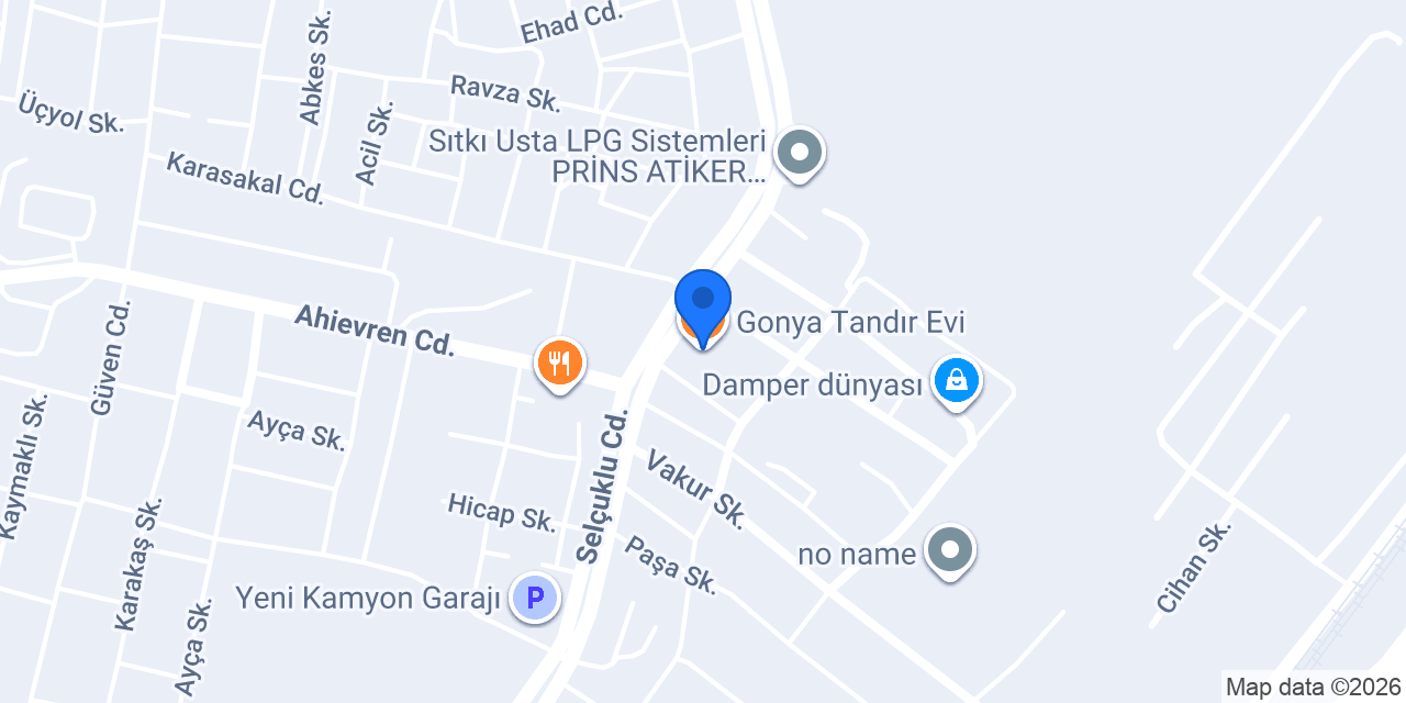 Gonya Tandır Evi konumu
