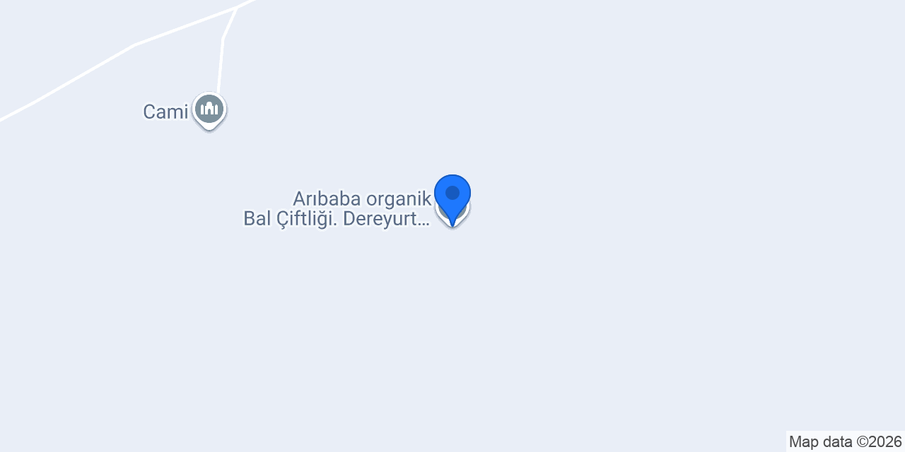 Arıbaba organik Bal Çiftliği. Dereyurt Yerleşkesi konumu