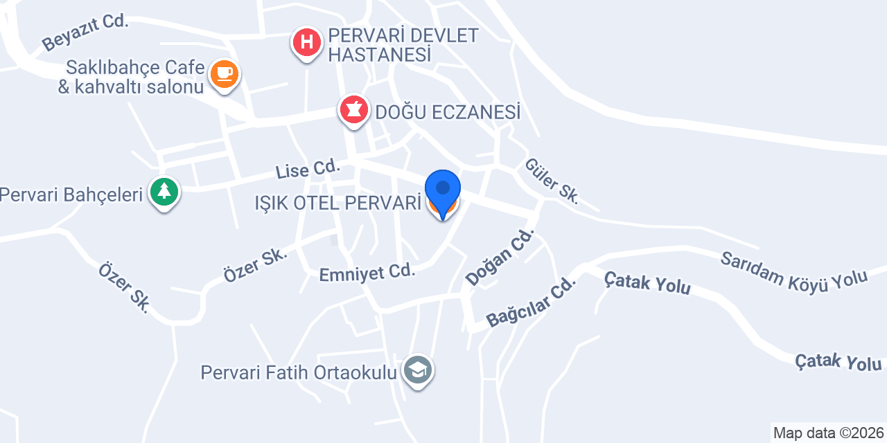 IŞIK OTEL PERVARİ konumu