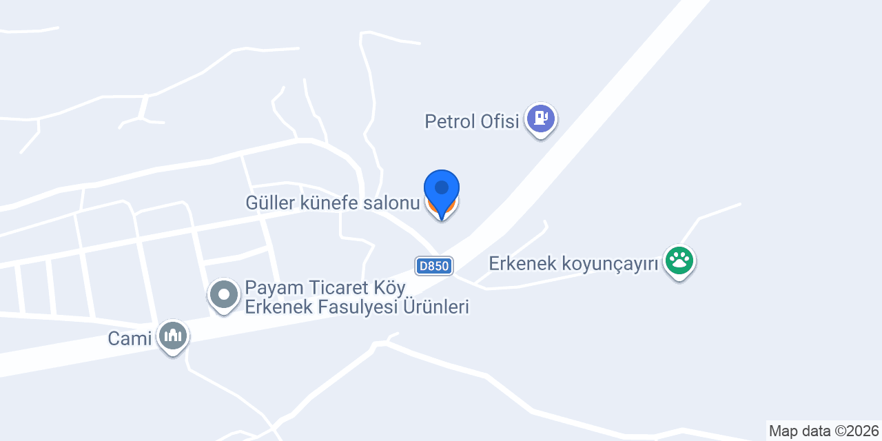 Güller künefe salonu konumu