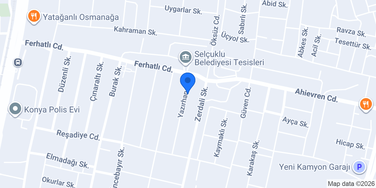 Hanefi Oto Servis konumu