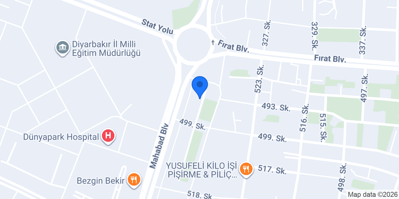 Diyarbakır diş polikliniği konumu