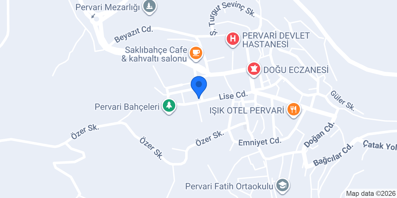 Pervari Öğretmen Evi konumu