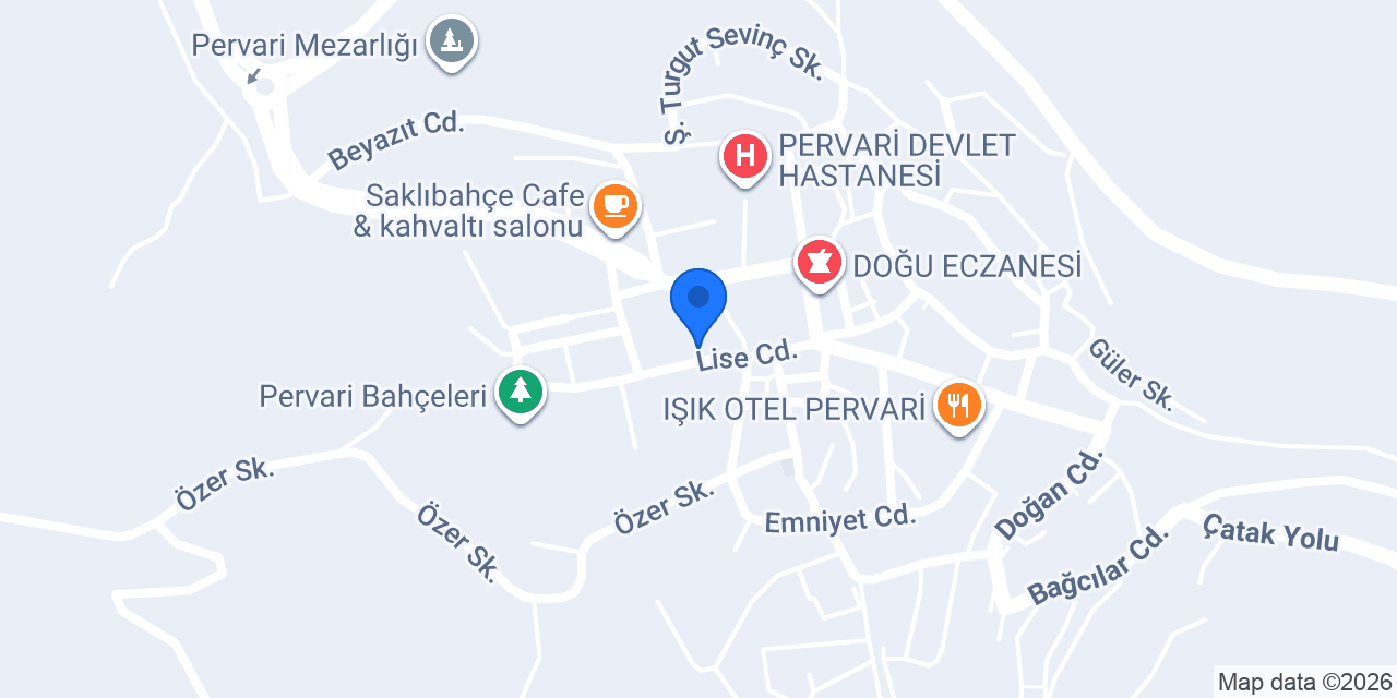 Ziraat Bankası - Pervari Siirt Şubesi konumu