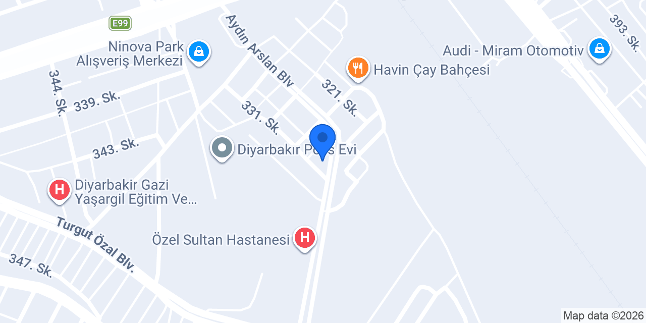 Yurtiçi Kargo Bağlar konumu