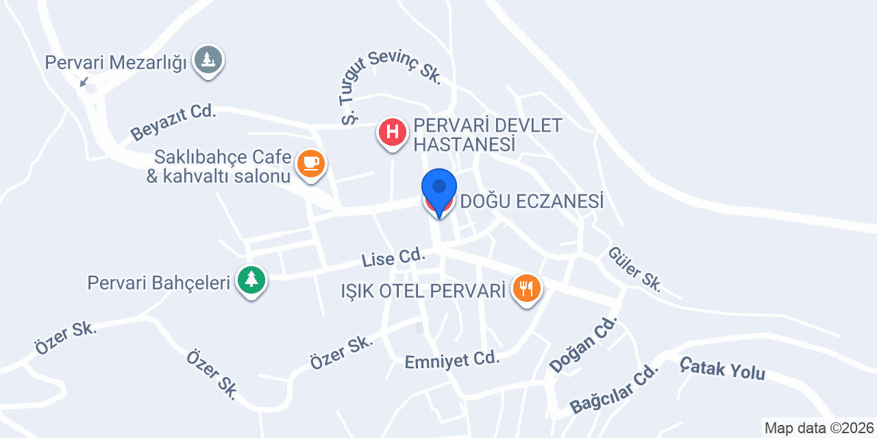 DOĞU ECZANESİ konumu