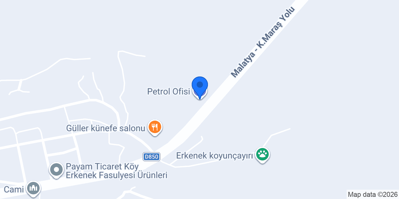 Petrol Ofisi konumu