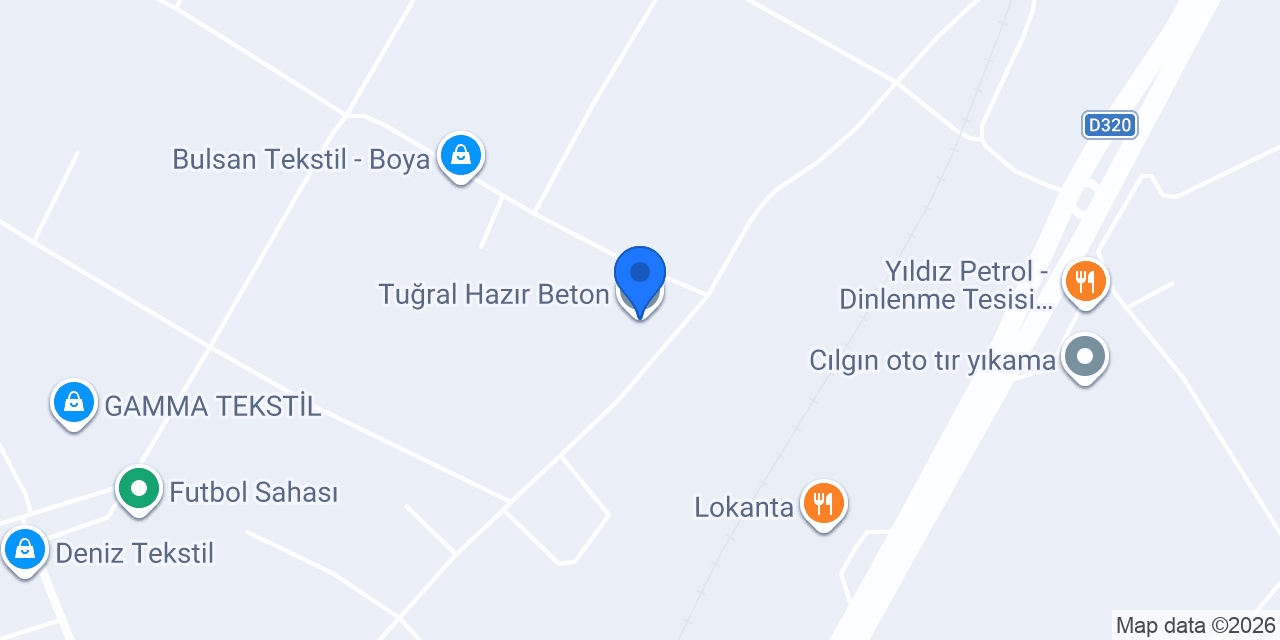 Tuğral Hazır Beton konumu
