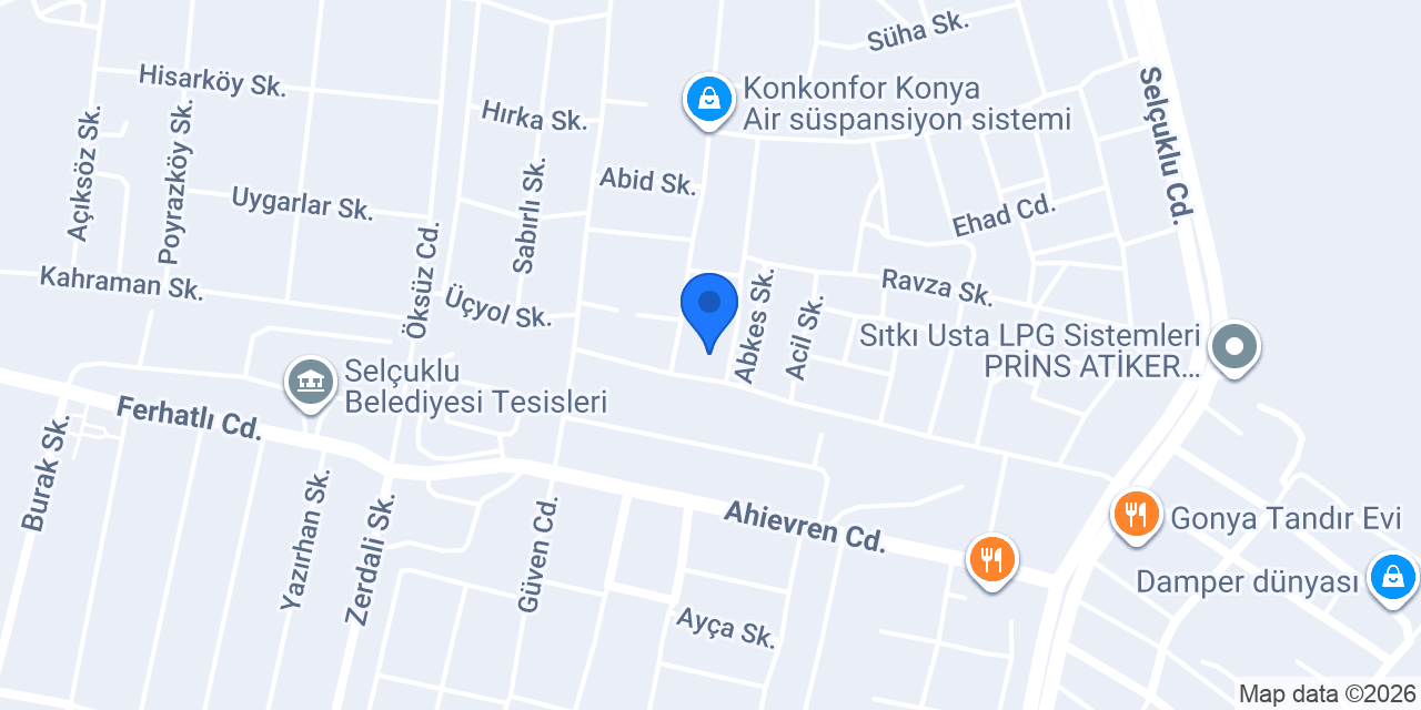AKKARDEŞLER OTOMOTİV konumu