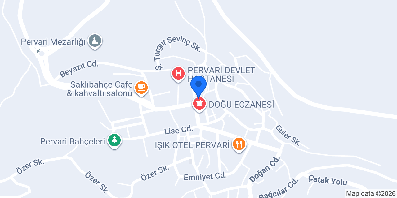 Özeyvan Kebap Salonu konumu