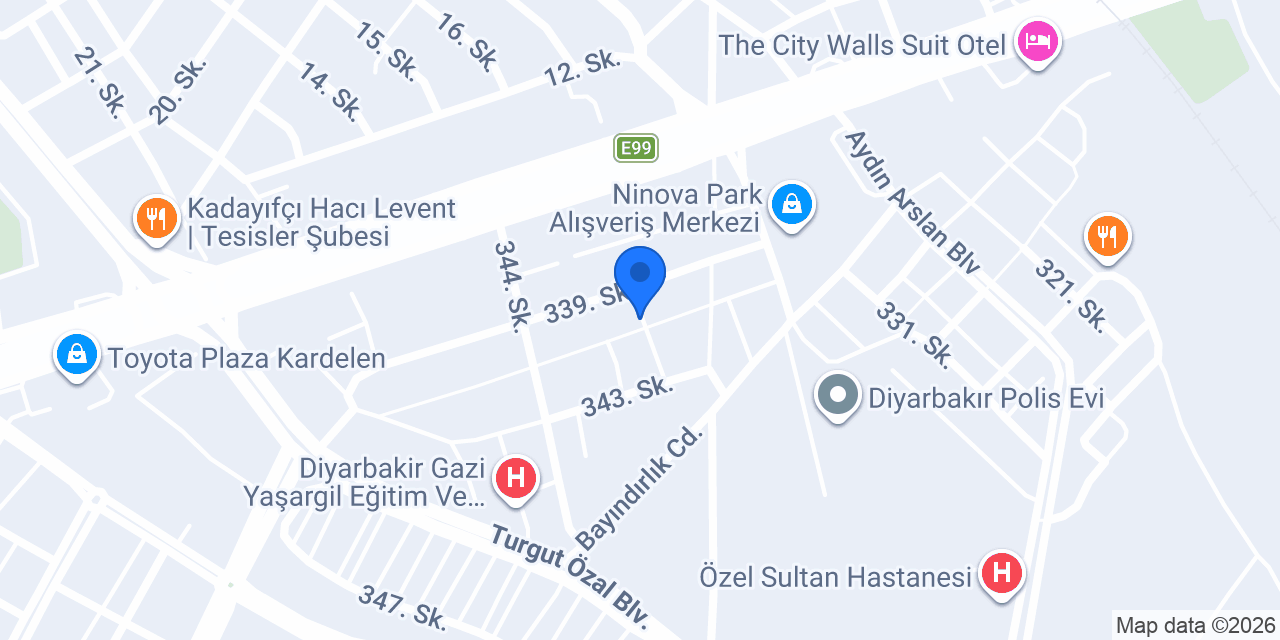 Diyarbakır Pimapen Tamiri Sineklik JET YAPI konumu