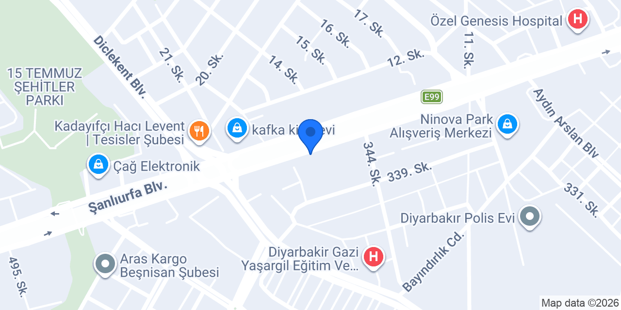 KA-TU / ÖZTİRYAKİLER DİYARBAKIR konumu