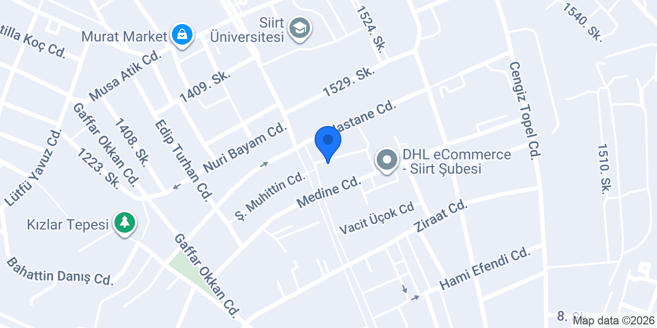 Siirt Yaprak Döner konumu
