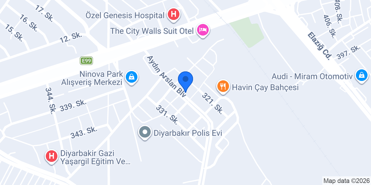 Komagene Ninova Şubesi Yenilendik konumu