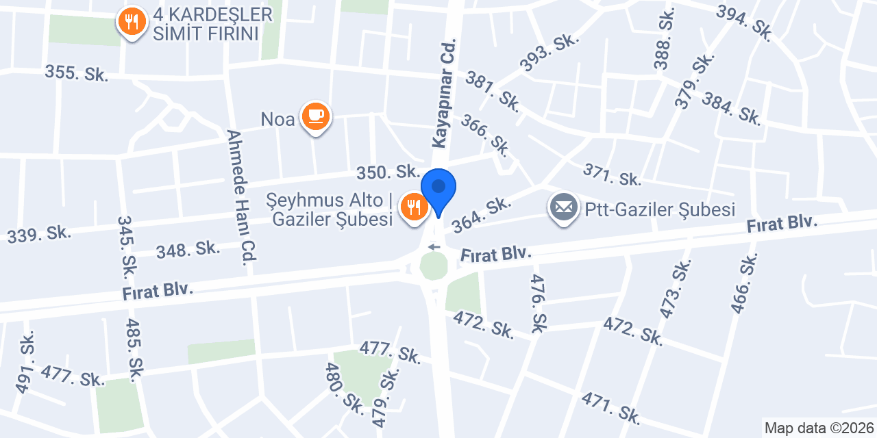 Ünlü Antep Pastaneleri konumu