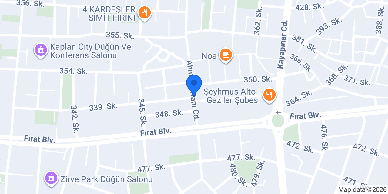 Bulvar Taksi Durağı konumu