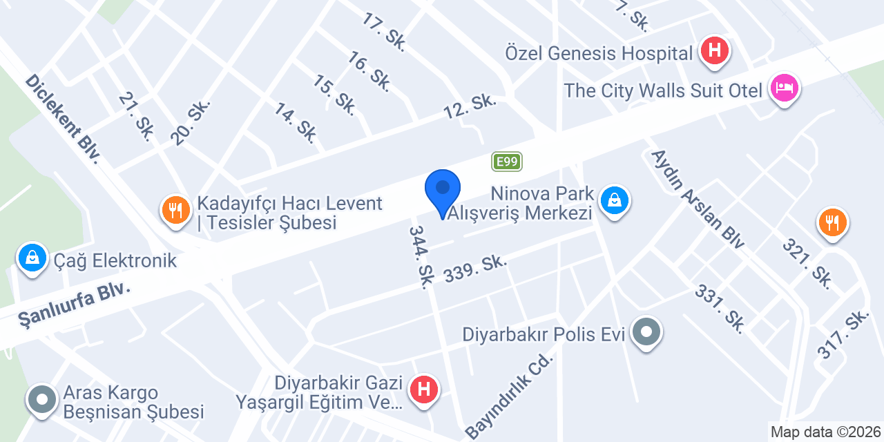 Zana Turizm konumu
