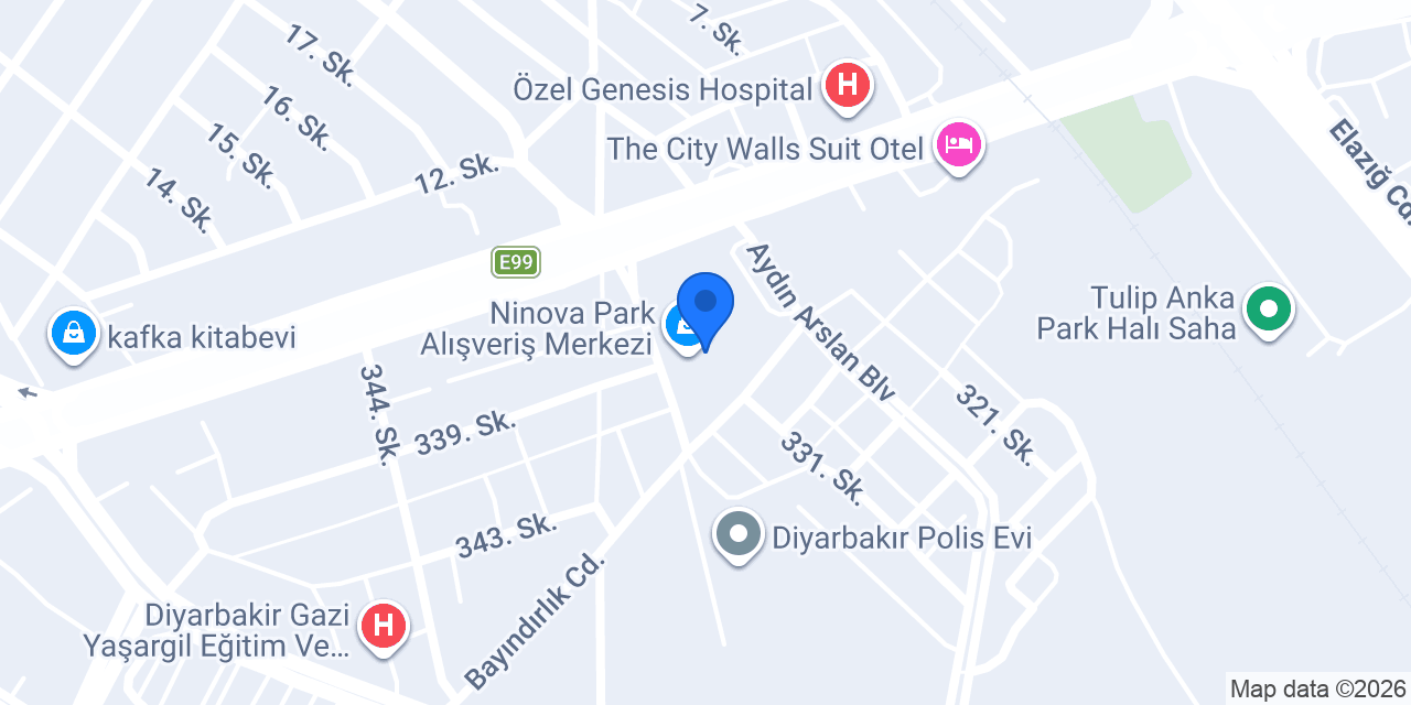 Pasaport Pizza Ninova Park Avm konumu