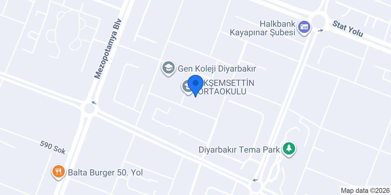 AKŞEMSETTİN ORTAOKULU konumu