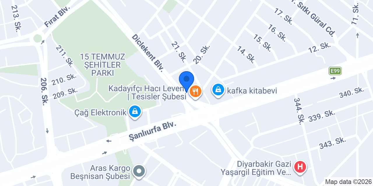 Çiğköfteci apo usta konumu