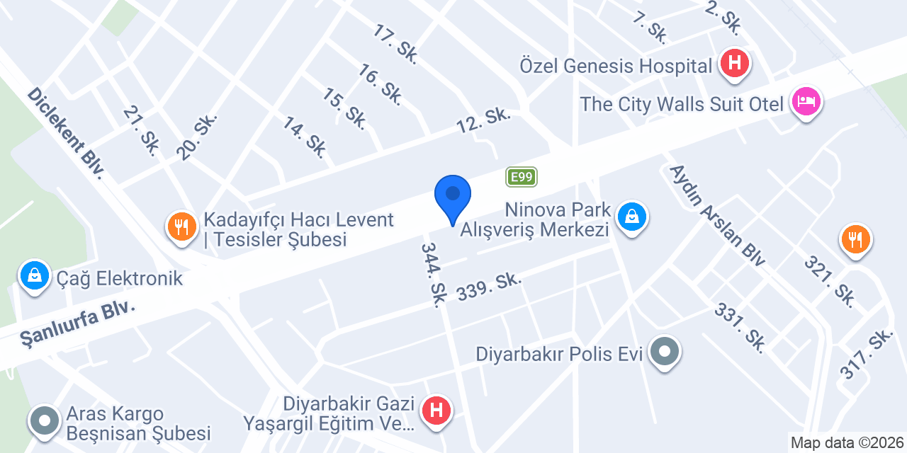 Özel mermer motorlu taşıt sürücü kursu konumu
