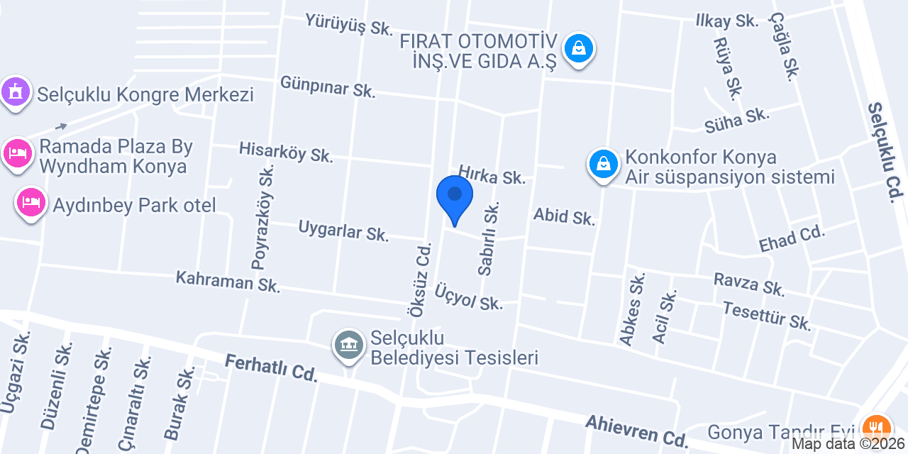 ottocar yedek parça konumu