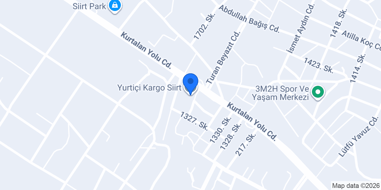 Yurtiçi Kargo Siirt konumu