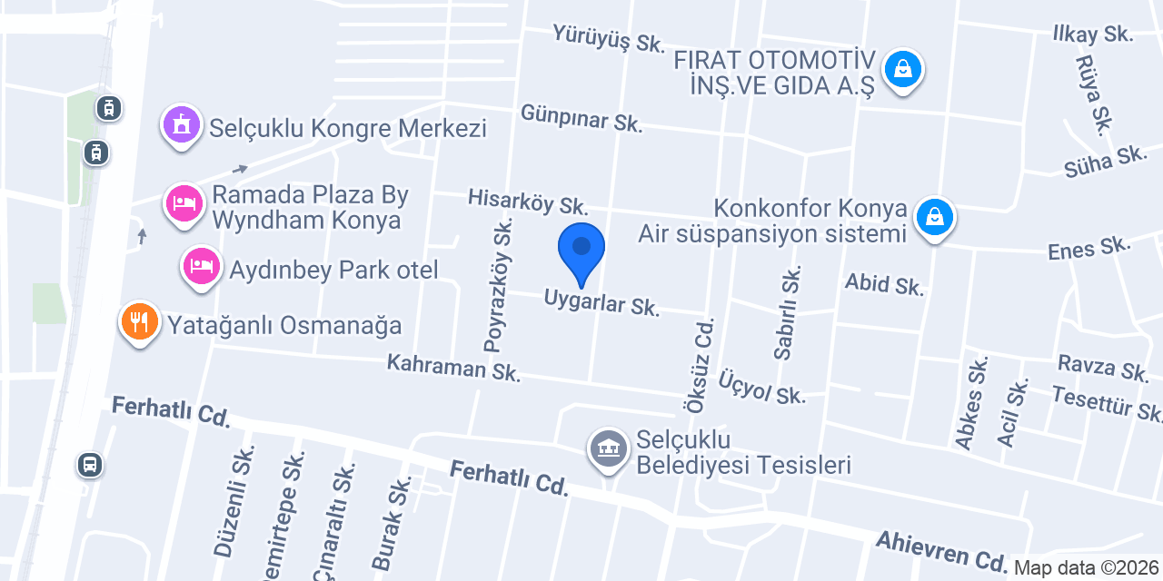 AKYÜZ OTO KAPORTA SERVİSİ konumu