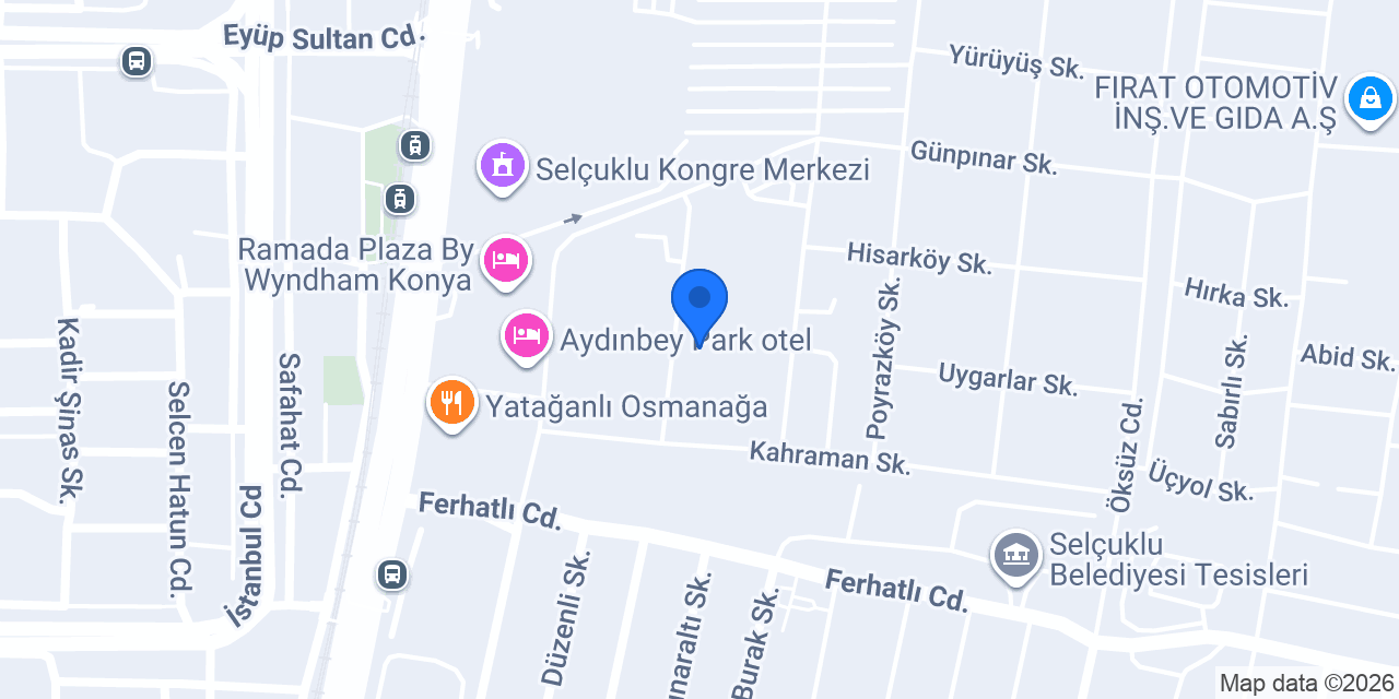 Yekpar Otomotiv konumu