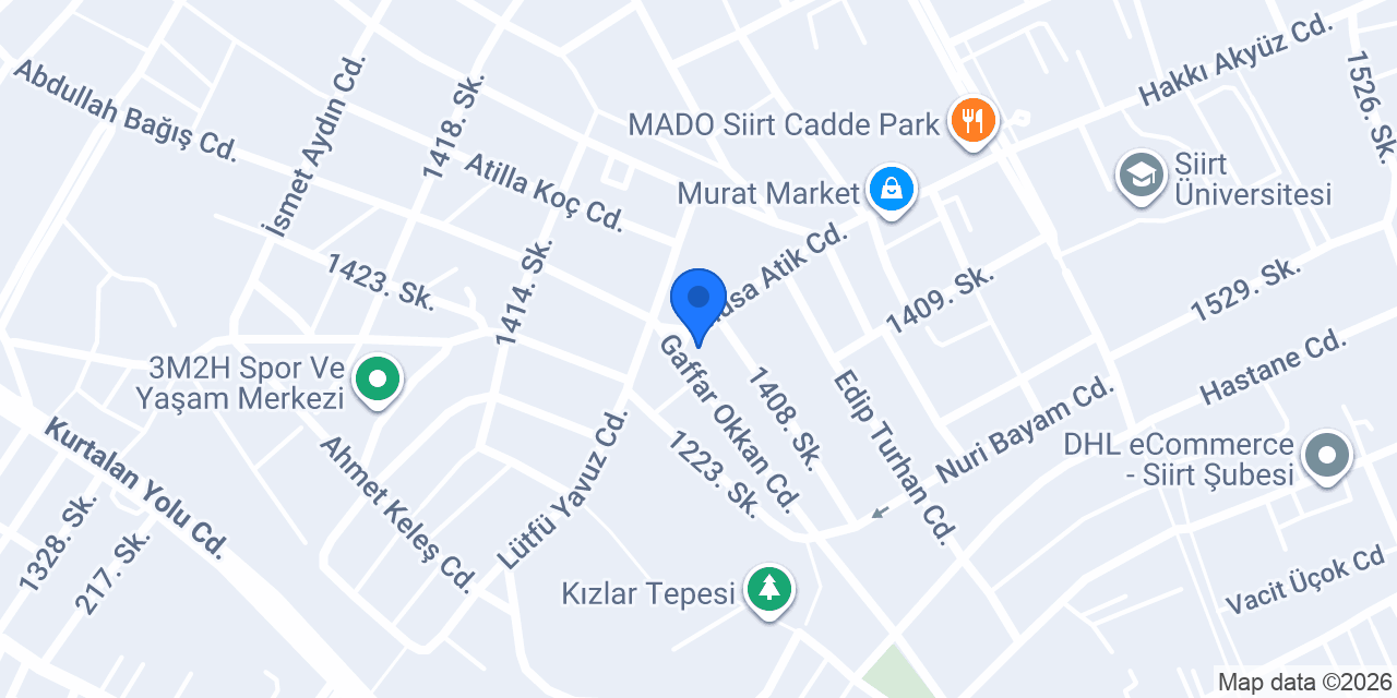 SİİRT SAHRA ÇİÇEK DÜNYASI konumu