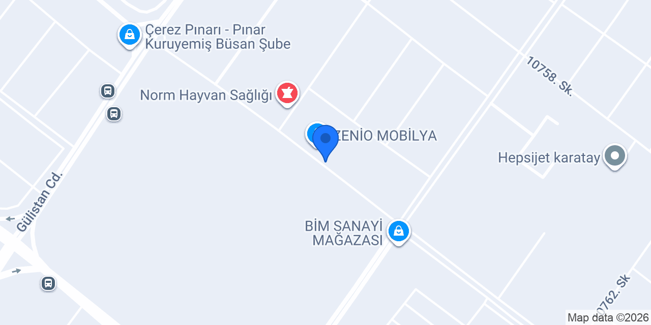 Esnet Otomotiv Yedek Parça konumu