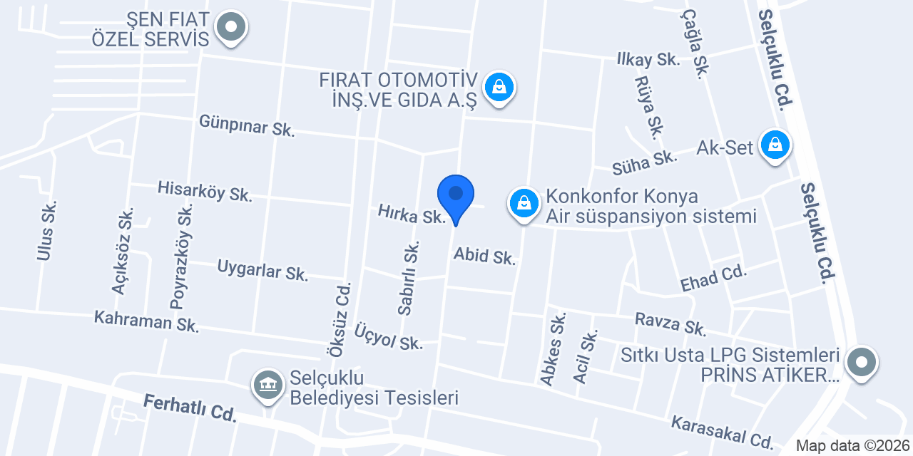 Pilgir Otomotiv konumu