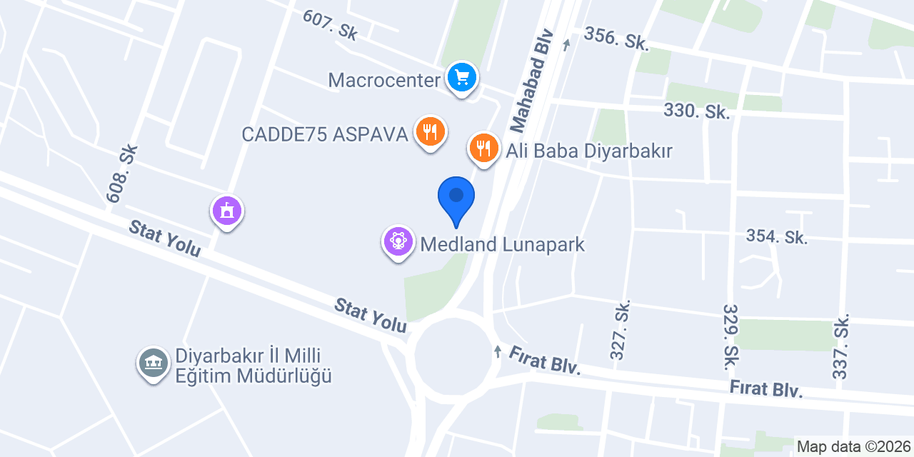 Coffy Diyarbakır 75. Cadde konumu