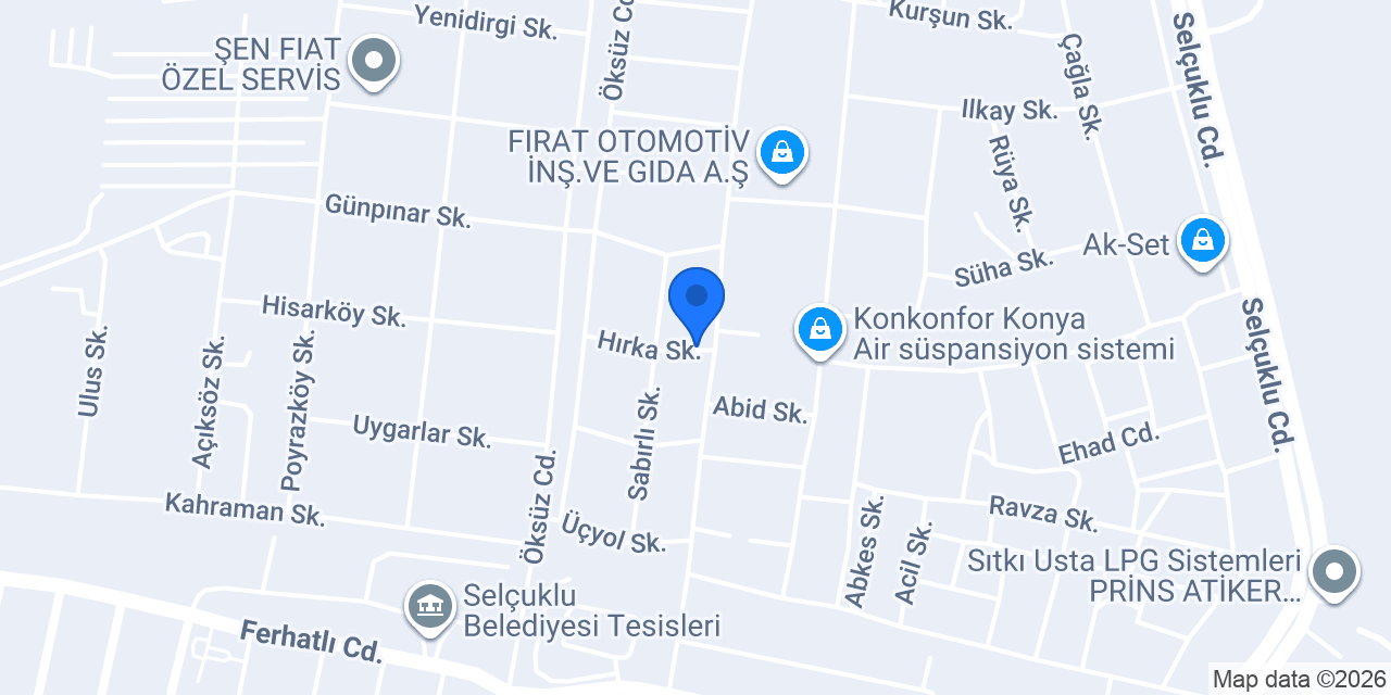 Çığır Oto konumu
