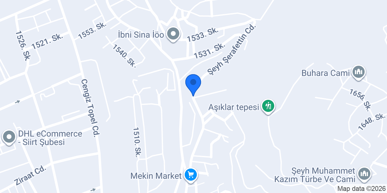 Öz Tillo Kitabevi konumu