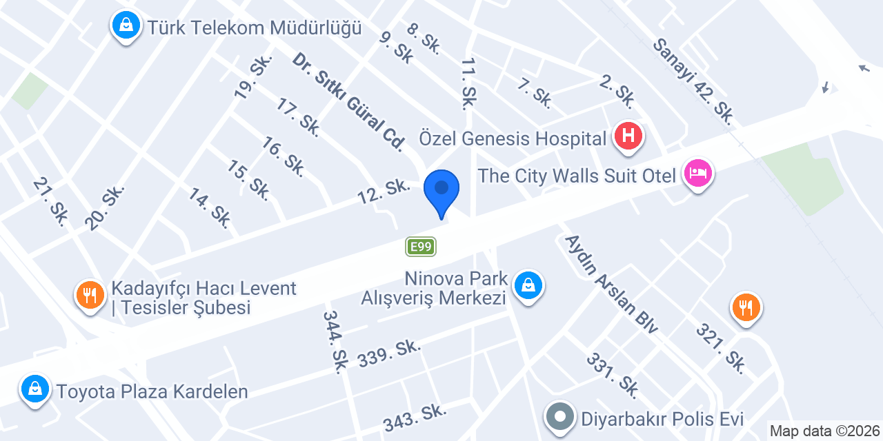 Özel Duru Dicle Sürücü Kursu konumu