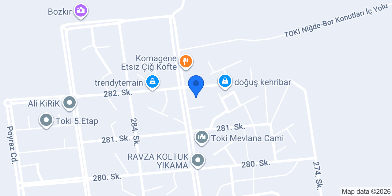 Kısmet Pide Fırın konumu