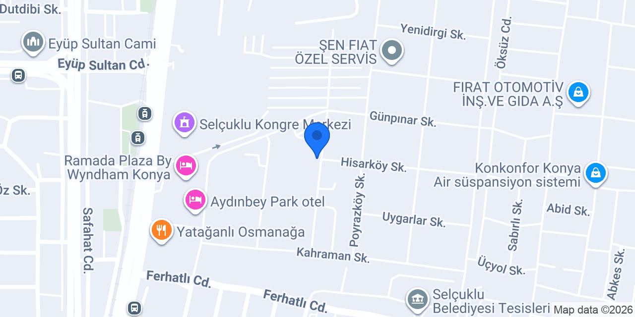 Mavi Hasar Onarım Merkezi konumu