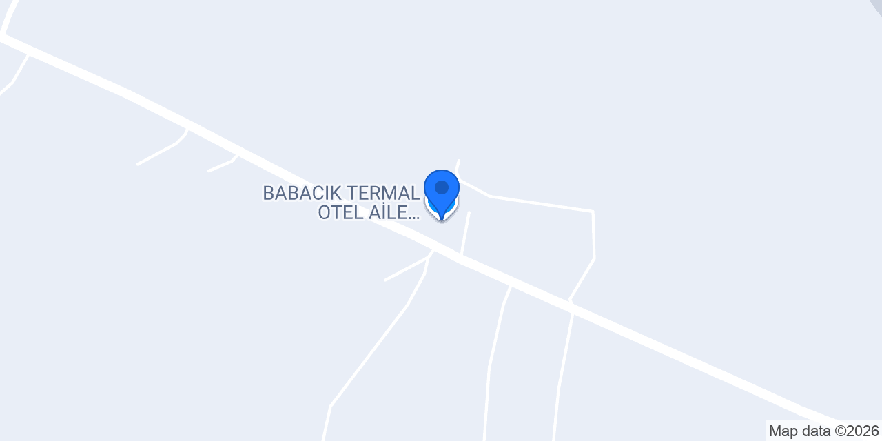 BABACIK TERMAL OTEL AİLE BANYOLARI konumu