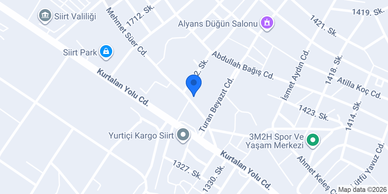 Alparslan İlkokulu konumu