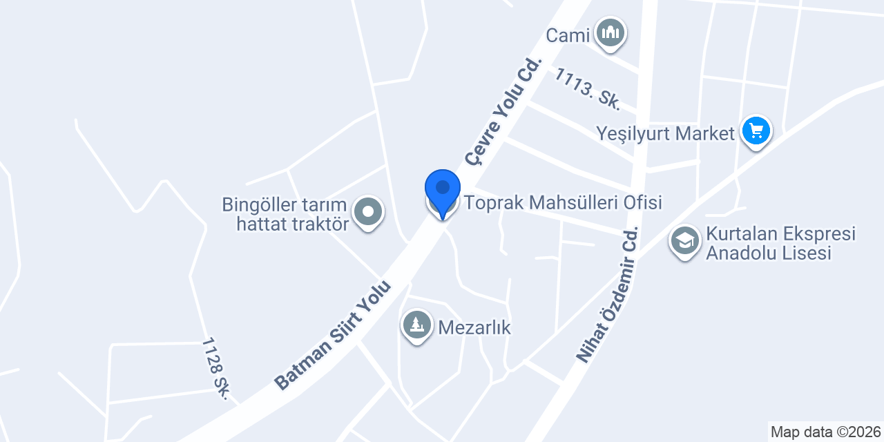 Toprak Mahsülleri Ofisi konumu