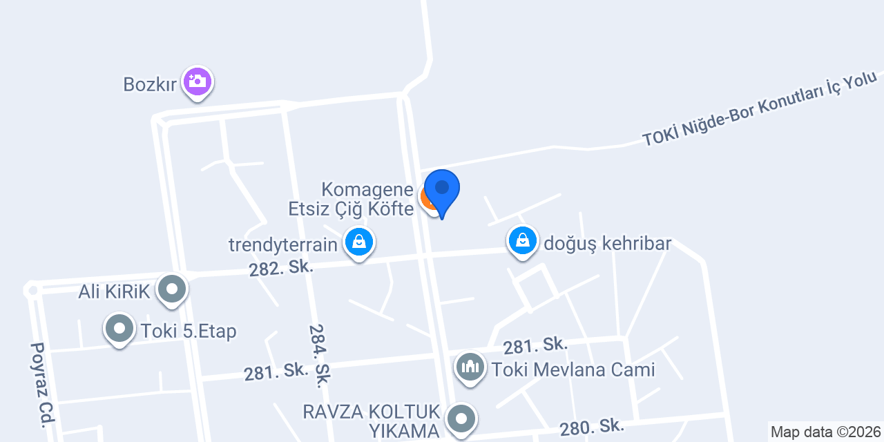 Toki Erkek Kuaförü konumu
