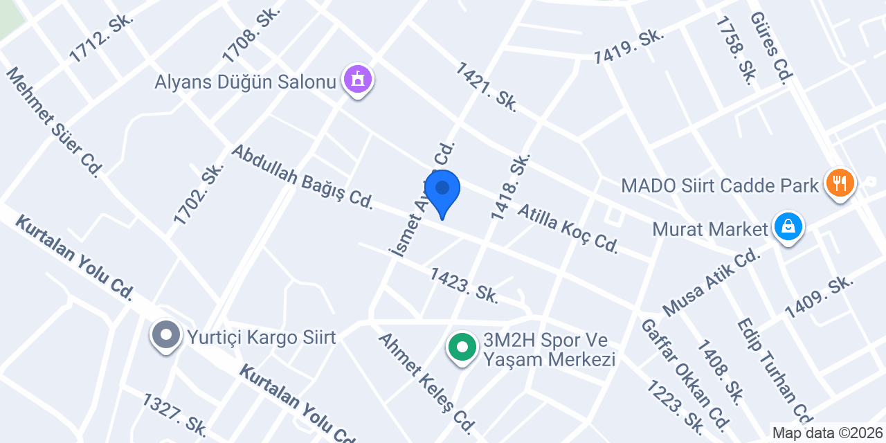 UYGUR AVM SİİRT konumu