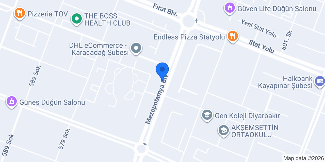 Zarya Çiçekçilik konumu
